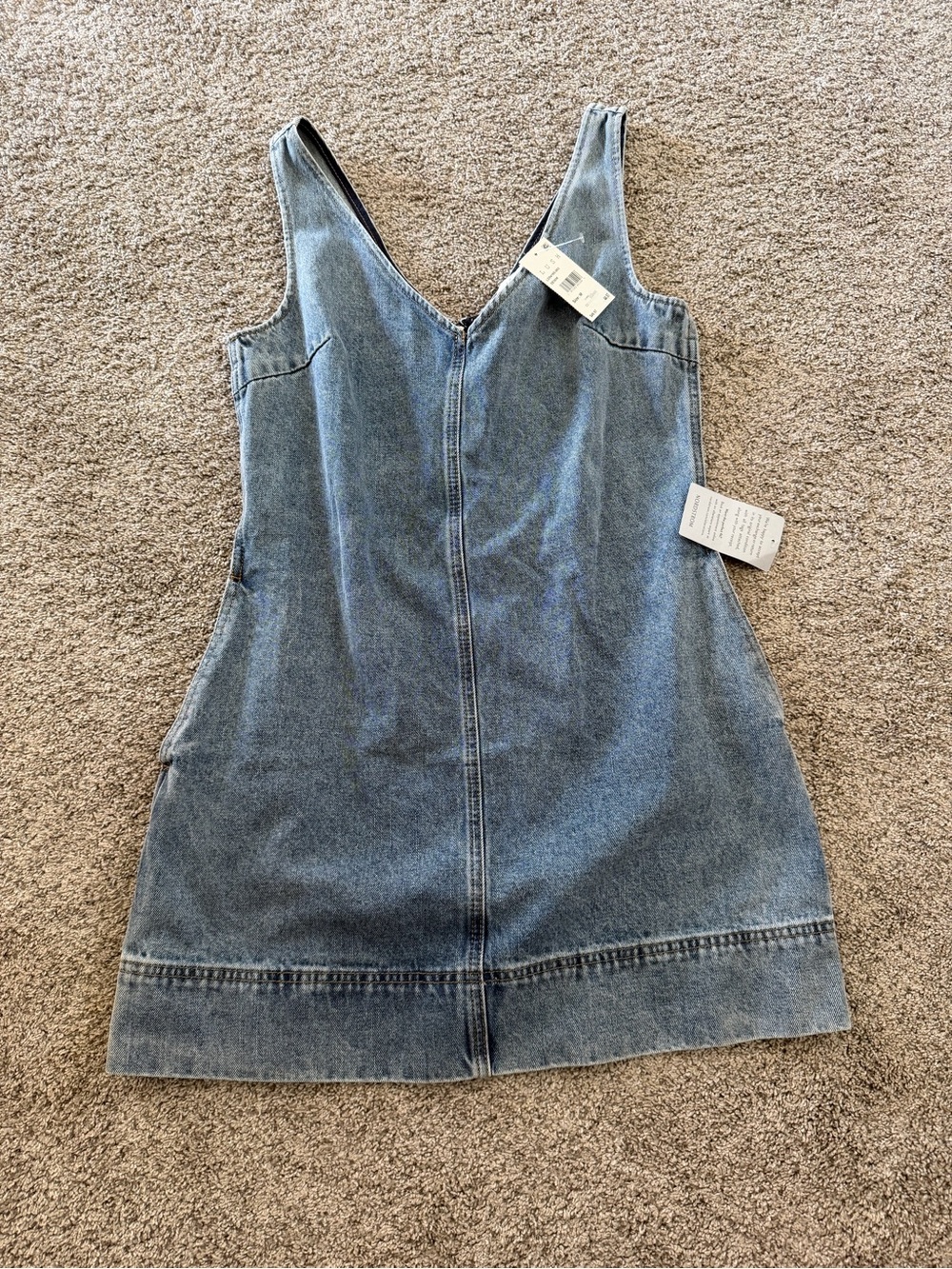 Lush Denim V-Neck Dress